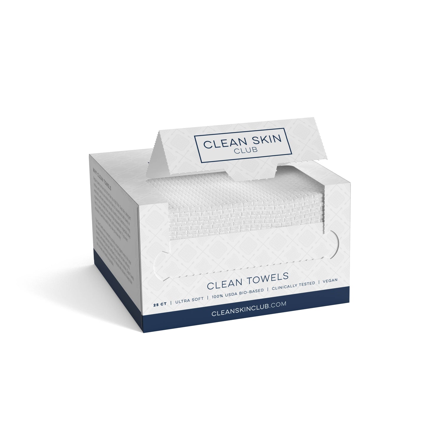 Clean Towels™, Disposable Face Towels, 25 Count